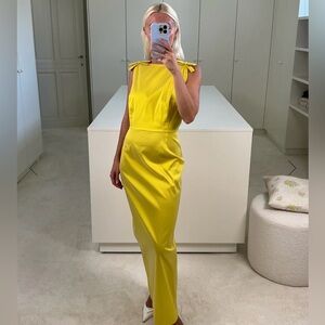 Bernadette Women Yellow Kim Midi Dress Size EU 34 / US 2